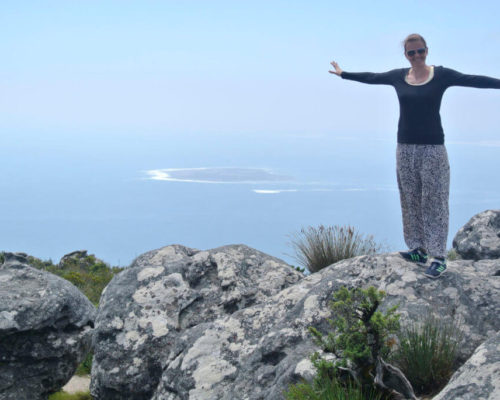 Reisevorbereitung langzeitreise Afrika - Bild oben auf dem TableMountain