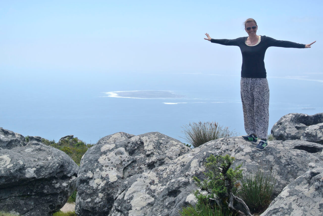 Reisevorbereitung langzeitreise Afrika - Bild oben auf dem TableMountain