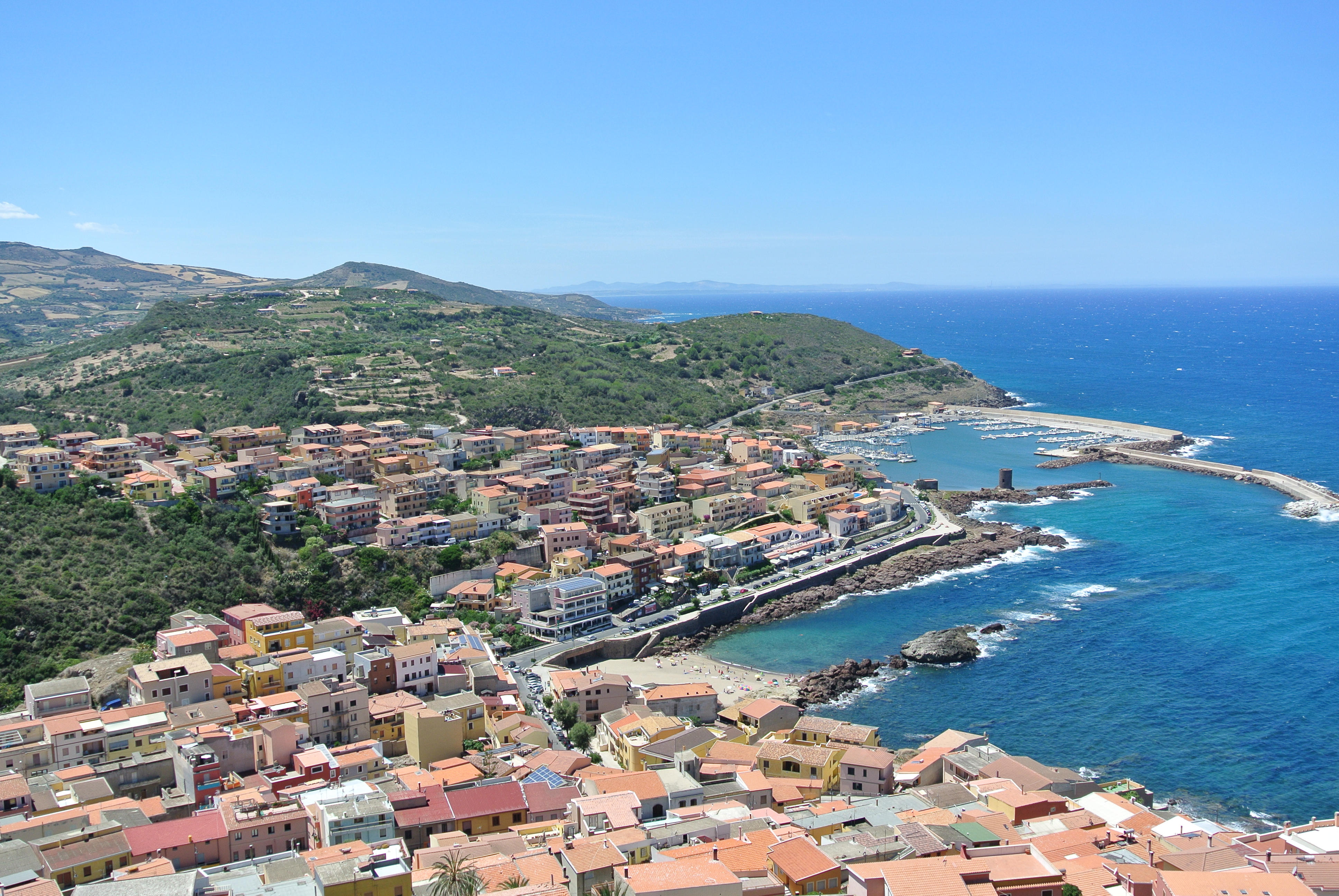 Blick von der Burg in Castelsardo