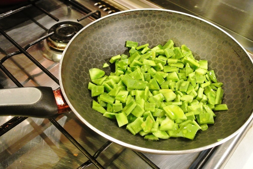Mexikanisches Abendessen: Nopales Mexikanisches Abendessen: Nopales