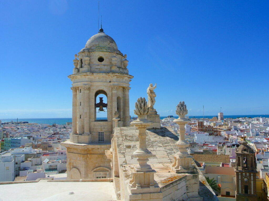 Cadiz Kathedrale von oben