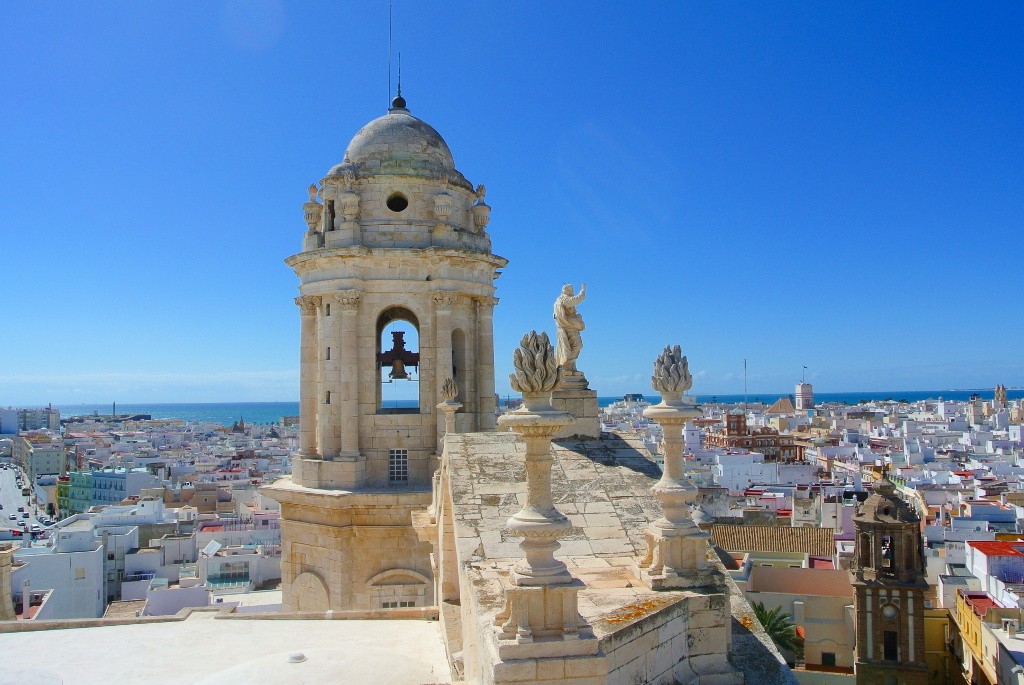 Cadiz Kathedrale von oben