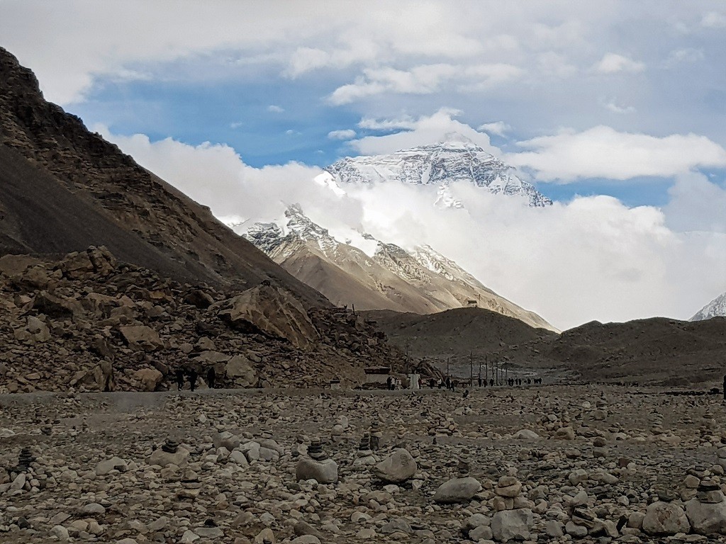 Der Mount Everest am Base Camp