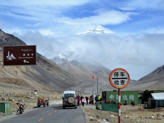 Straße zum Mount Everest Camp