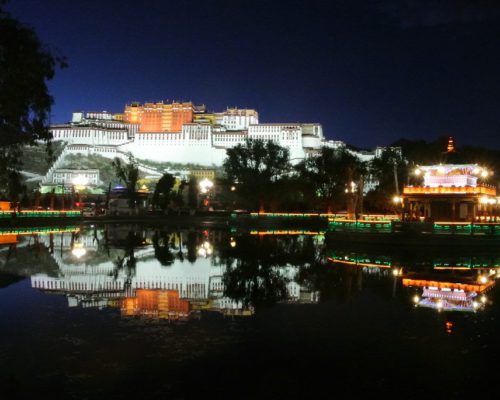 Blick auf Potala Palace Blick auf Potala Palace