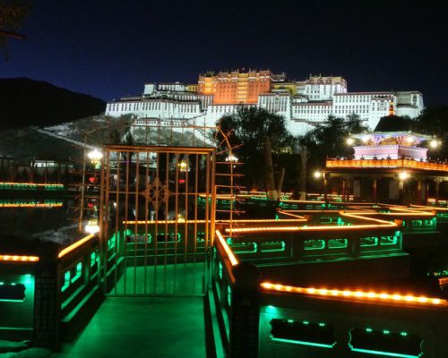 Blick auf Potala Palace Blick auf Potala Palace
