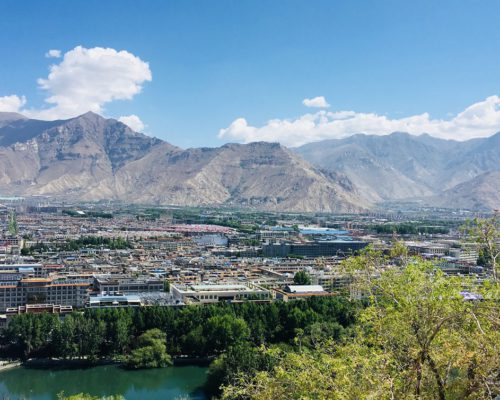 Ausblick auf Lhasa vom Koster Ausblick auf Lhasa vom Koster