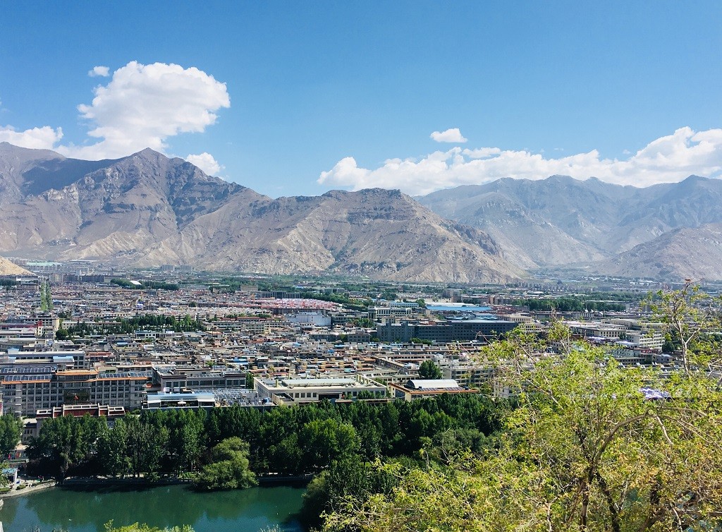 Ausblick auf Lhasa vom Koster