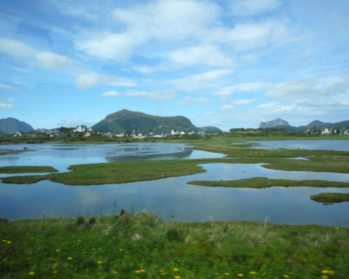 Blick auf die Lofoten inNorwegen