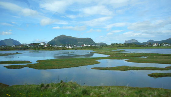 Blick auf die Lofoten inNorwegen