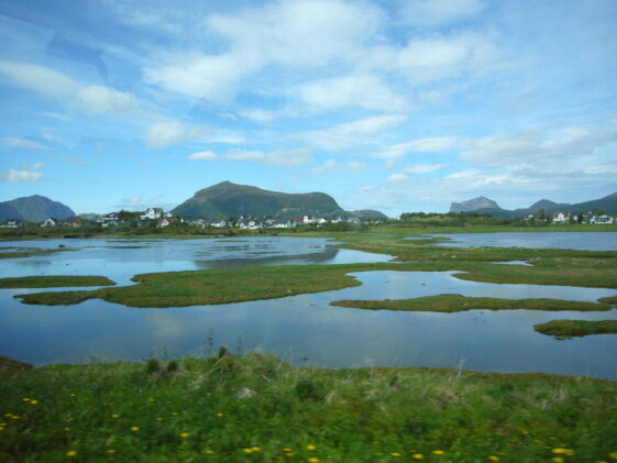 Blick auf die Lofoten inNorwegen