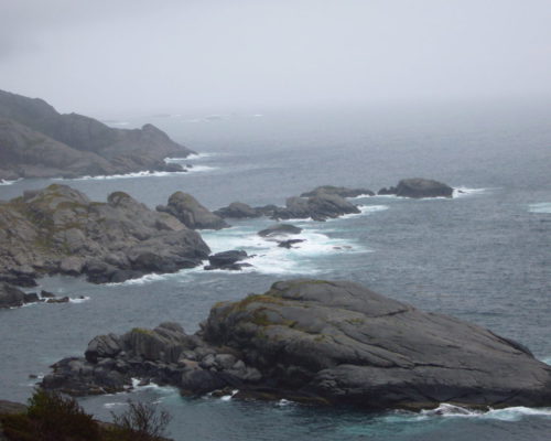 Landschaft bei Wandertour von Nesland zum Nußfjord