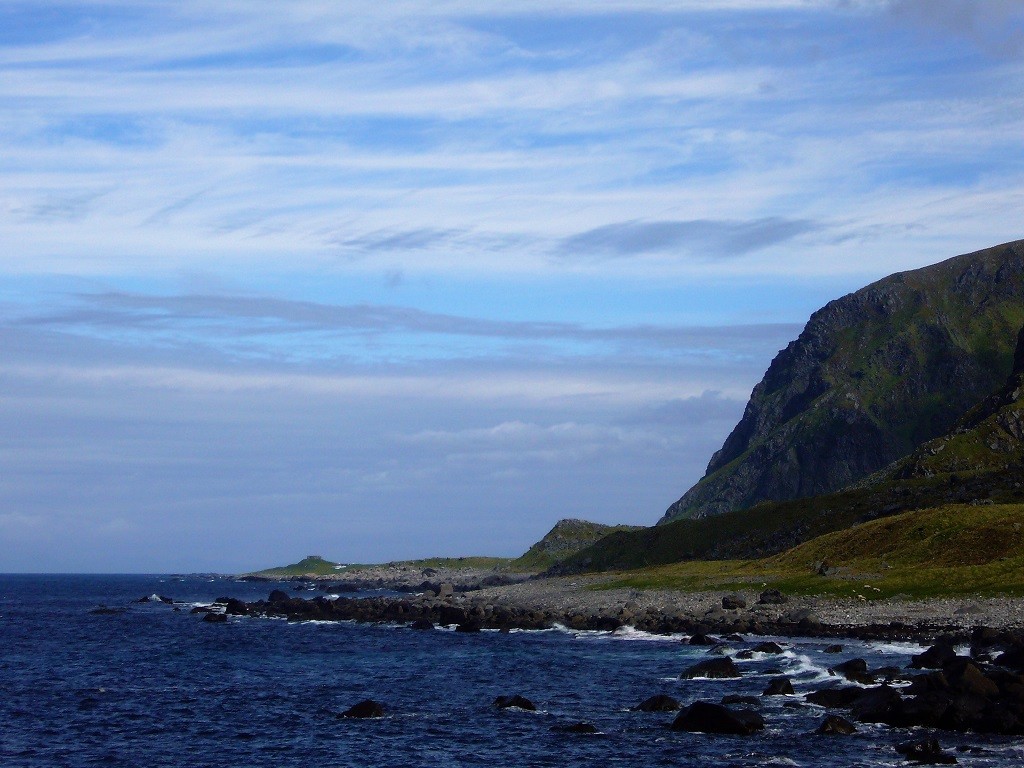 Wanderung in Eggum am Strand