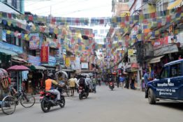 Kathmandu Trubel in der Stadt