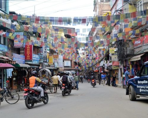 Kathmandu Trubel in der Stadt