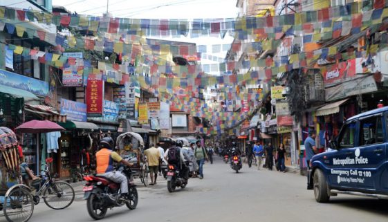 Kathmandu Trubel in der Stadt
