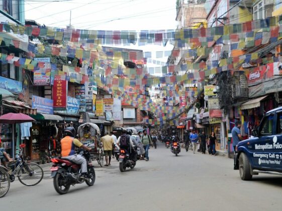 Kathmandu Stadt Kathmandu Trubel in der Stadt