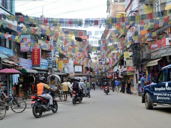 Kathmandu Trubel in der Stadt