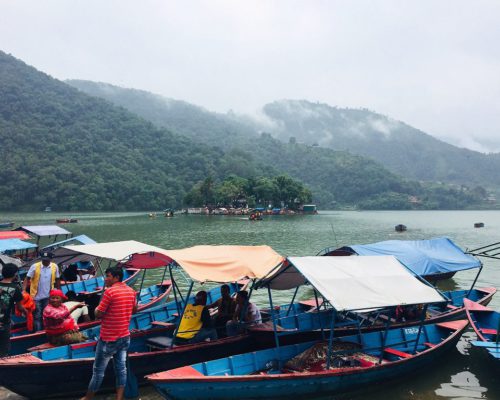 Boote am Phewa See 