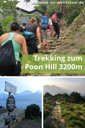 Pinterestbild zum Trekking in Nepal