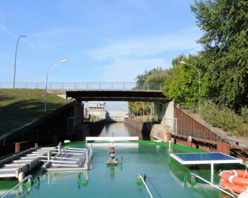 Einfahrt Tatenberger Schleuse Einfahrt Tatenberger Schleuse