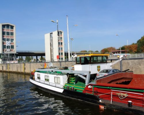 Geesthachter Schleuse Ausblick Außendeck