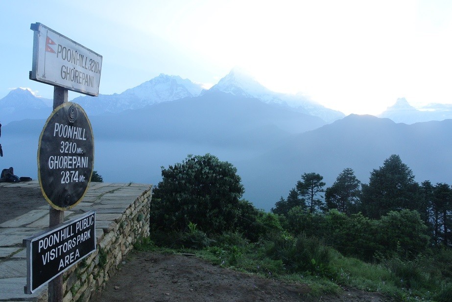 Poon Hill Nepal Trekking Oben am Poon Hill