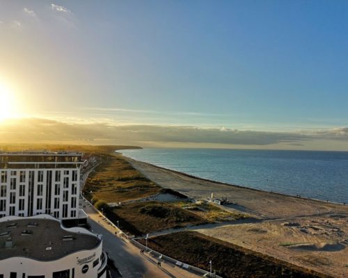 Ausblick auf Warnemünde Ostsee