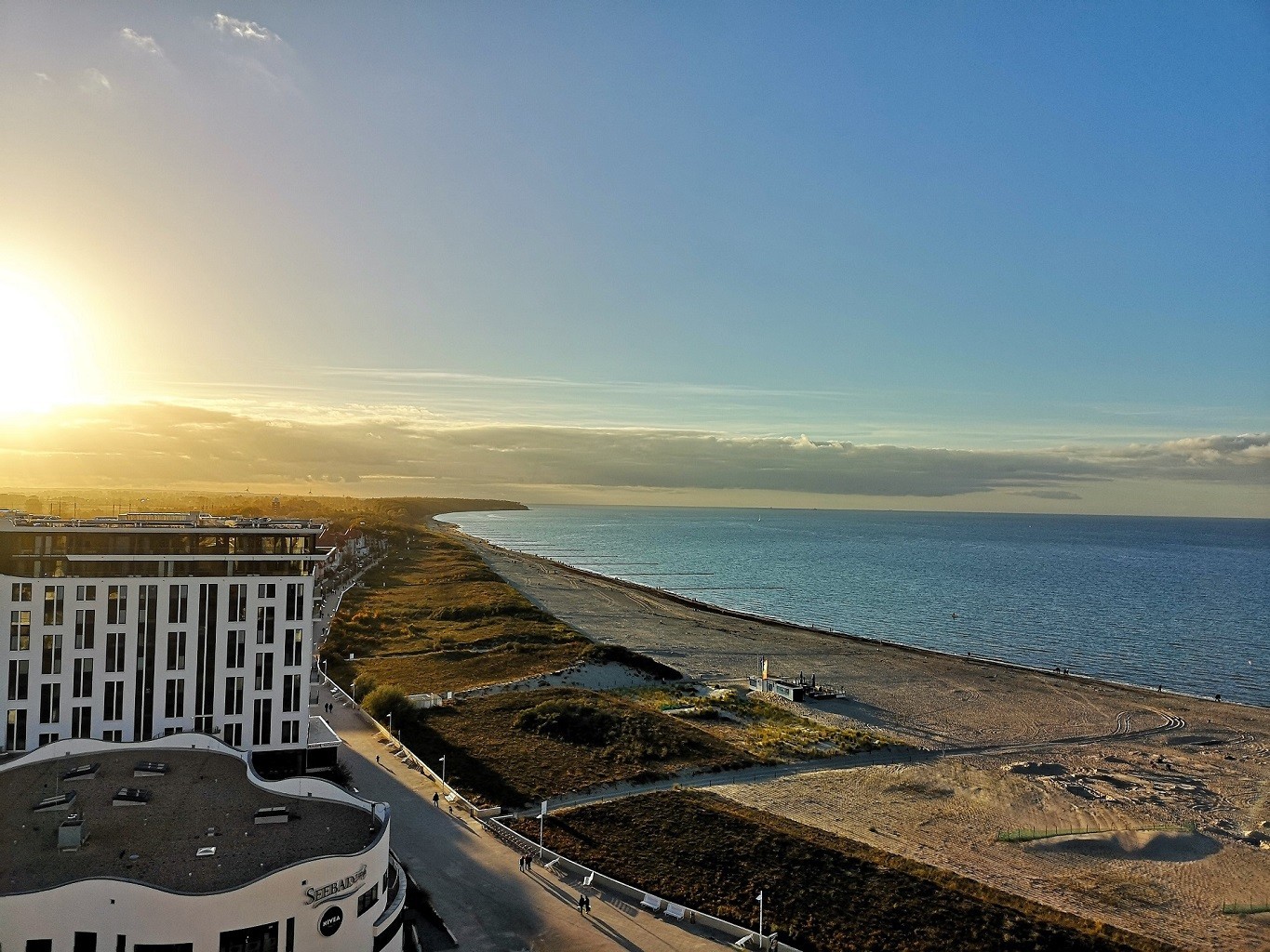 Warnemünde Thalasso Ostsee Ausblick auf Warnemünde Ostsee
