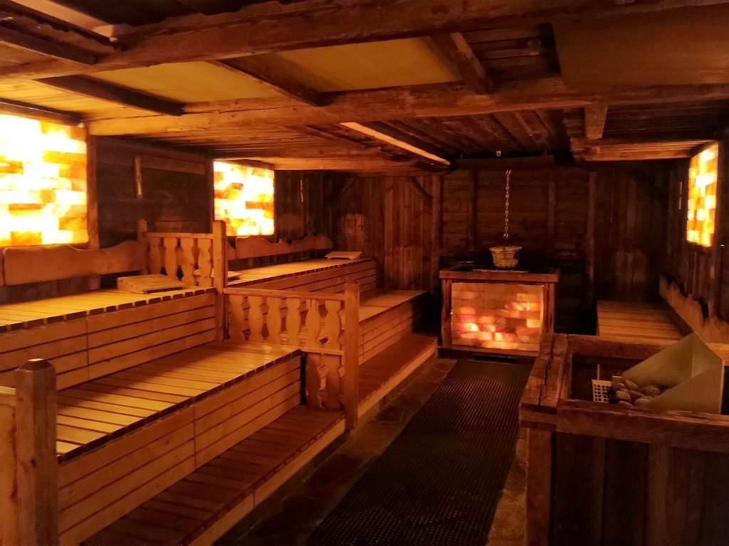 Ruhezone in der Sauna