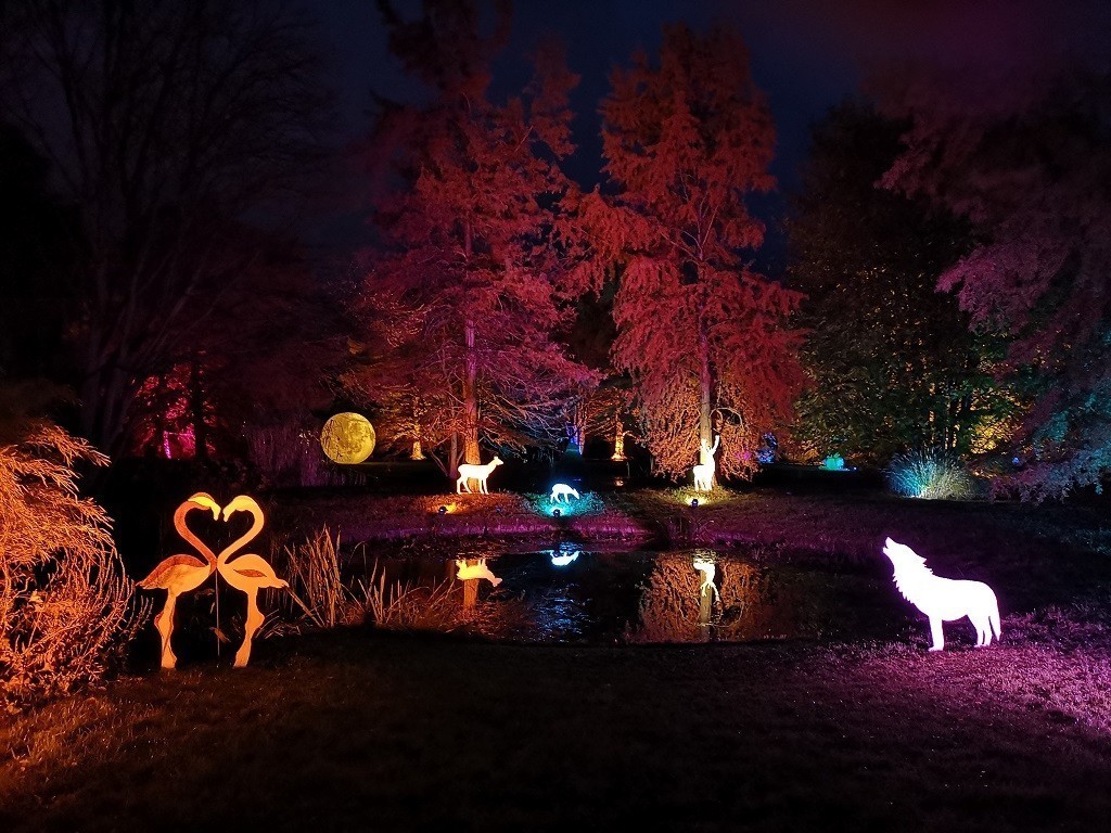 Feenfeuer im Kurpark Bad Malente, Schleswig-Holstein