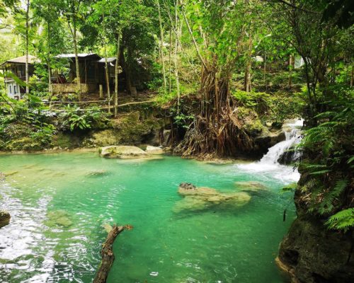 Kawasan Falls Insel Cebu Philippinen