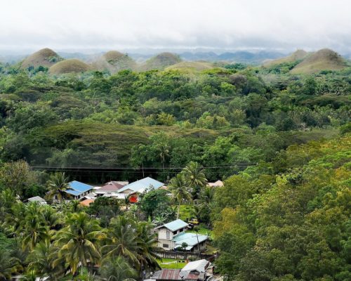 Wald, bekannte Hügel auf Bohol