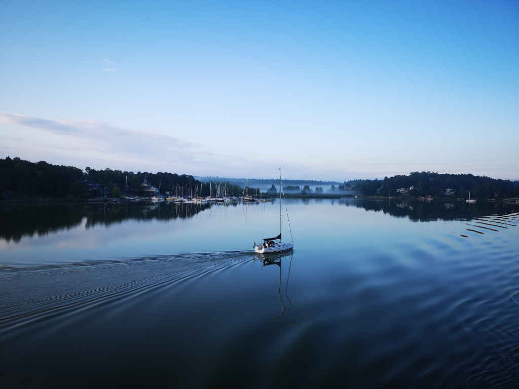 Ankunft mit der Silja Galaxy in Turku.