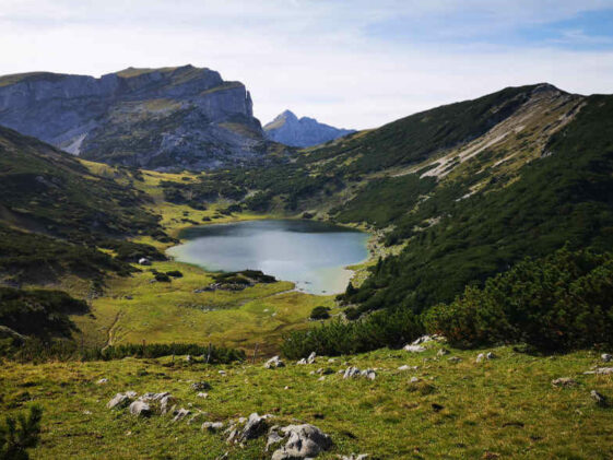 Zireiner See auf der Mehrtageswanderung Österreich