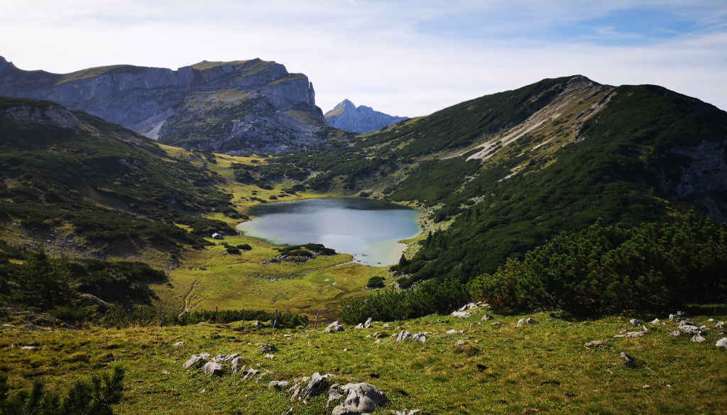 Zireiner See auf der Mehrtageswanderung Österreich