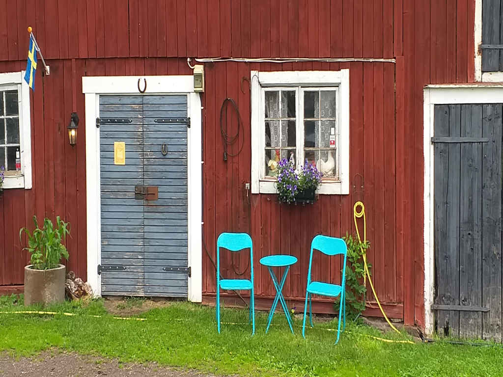 Auf dem Weg zum Flären See - Schweden Häuser