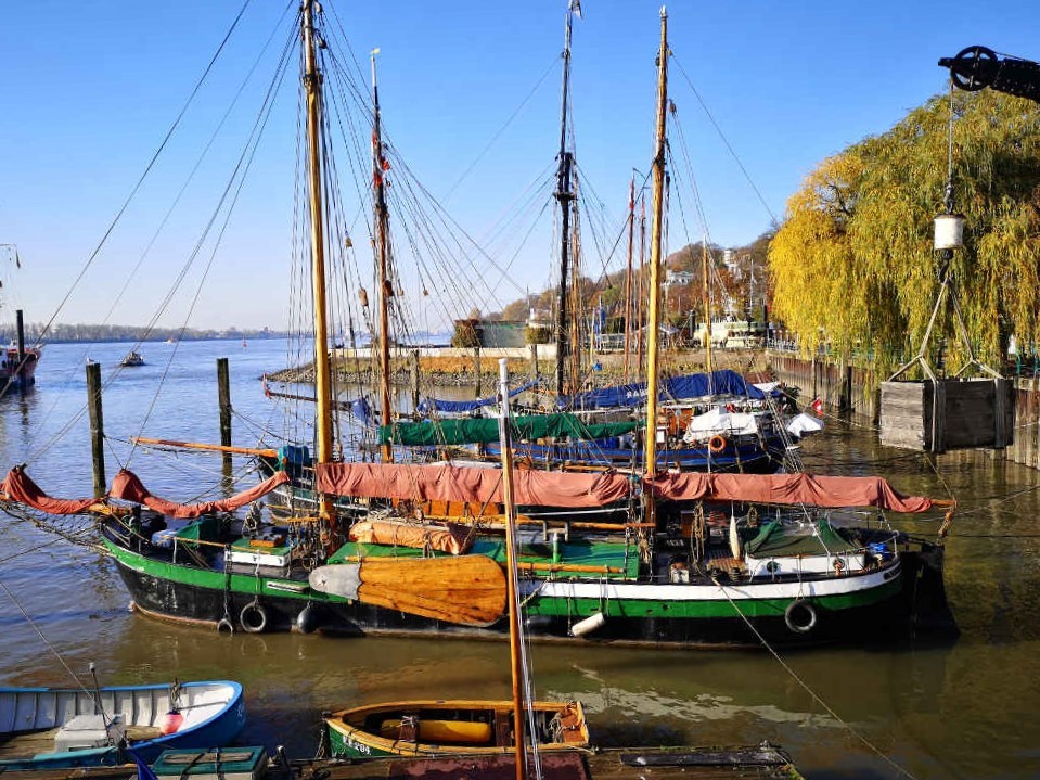 Övelgönne an der Elbe