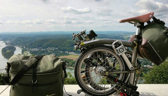 Radtour Rheinradweg - unterwegs mit dem Faltrad