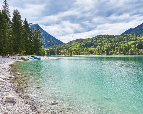 Radtour Bayern: von Garmisch nach Kochel und vorbei an dem Walchensee - Seen in Bayern