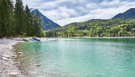 Radtour Bayern: von Garmisch nach Kochel und vorbei an dem Walchensee - Seen in Bayern