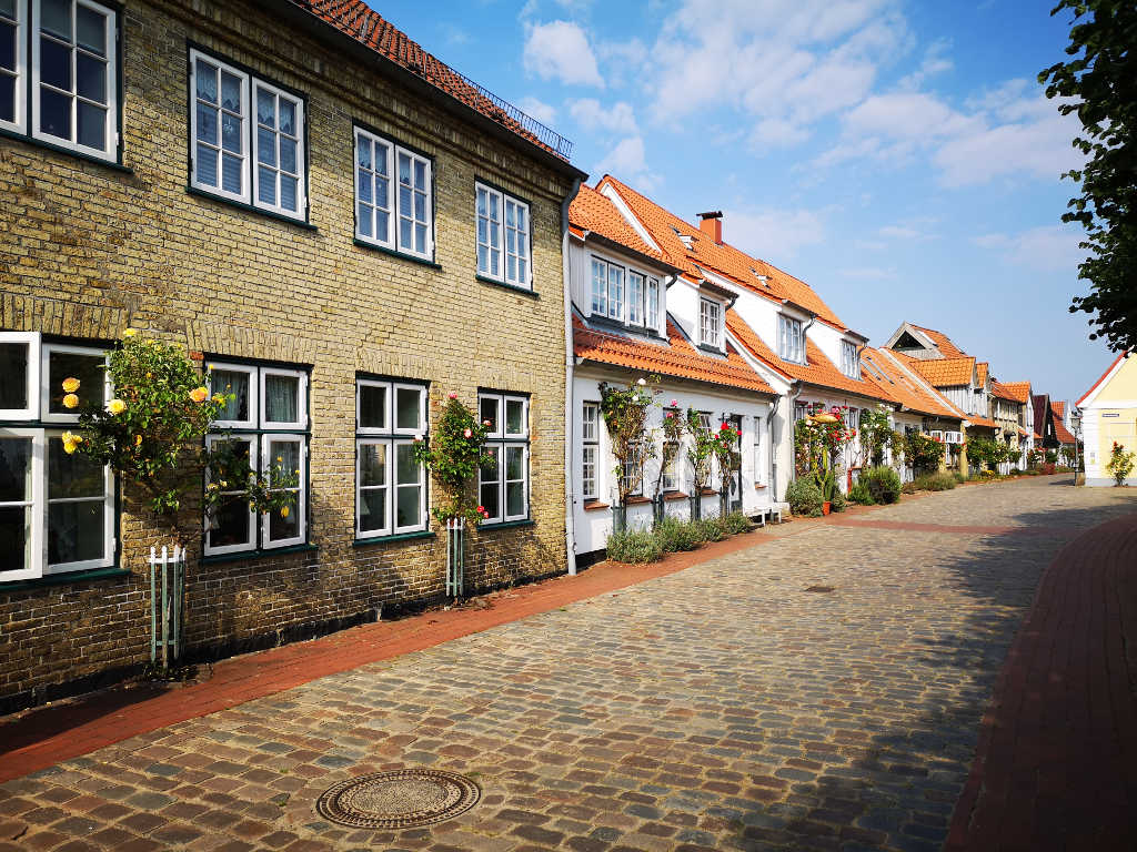 Kleine Gassen in der Fischersiedlung Holm