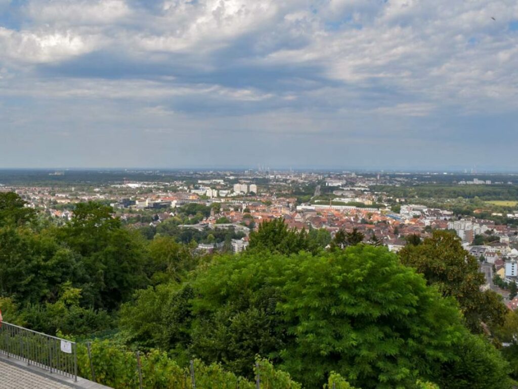 Radtour Weinradweg Baden-Württemberg Durlach Turmberg Ausblick