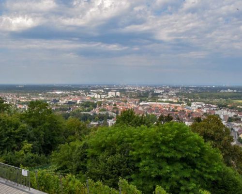 Radtour Weinradweg Baden-Württemberg Durlach Turmberg Ausblick