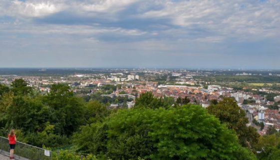 Radtour Weinradweg Baden-Württemberg Durlach Turmberg Ausblick