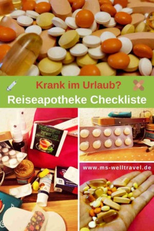 Pinne Dir die Reiseapotheke Checkliste auf Pinterest