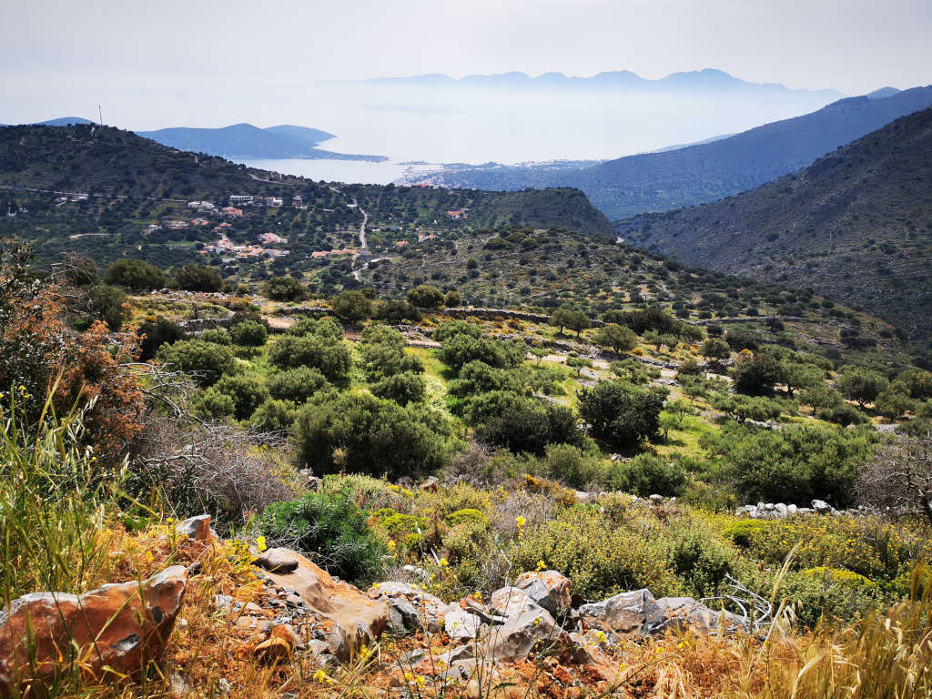 Panoramastraße Richtung Elounda Panoramastraße Richtung Elounda