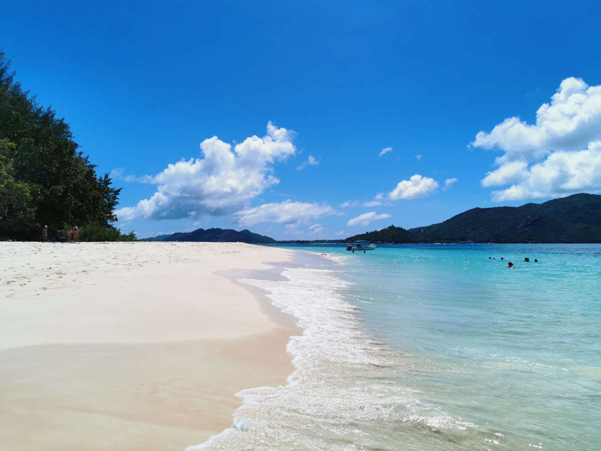 Badezeit auf der Insel Curieuse